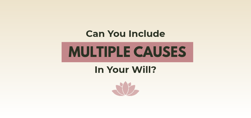 Can you include multiple causes in your will?
