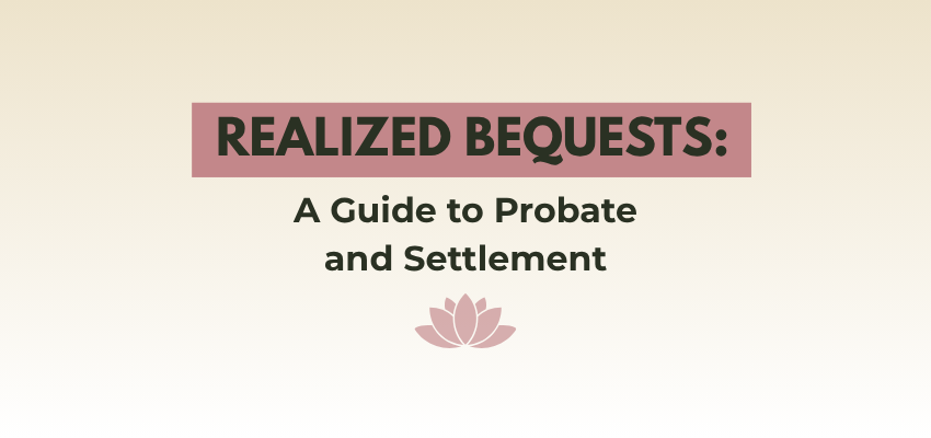 Cover image for Realized Bequests: A Guide to Probate and Settlement
